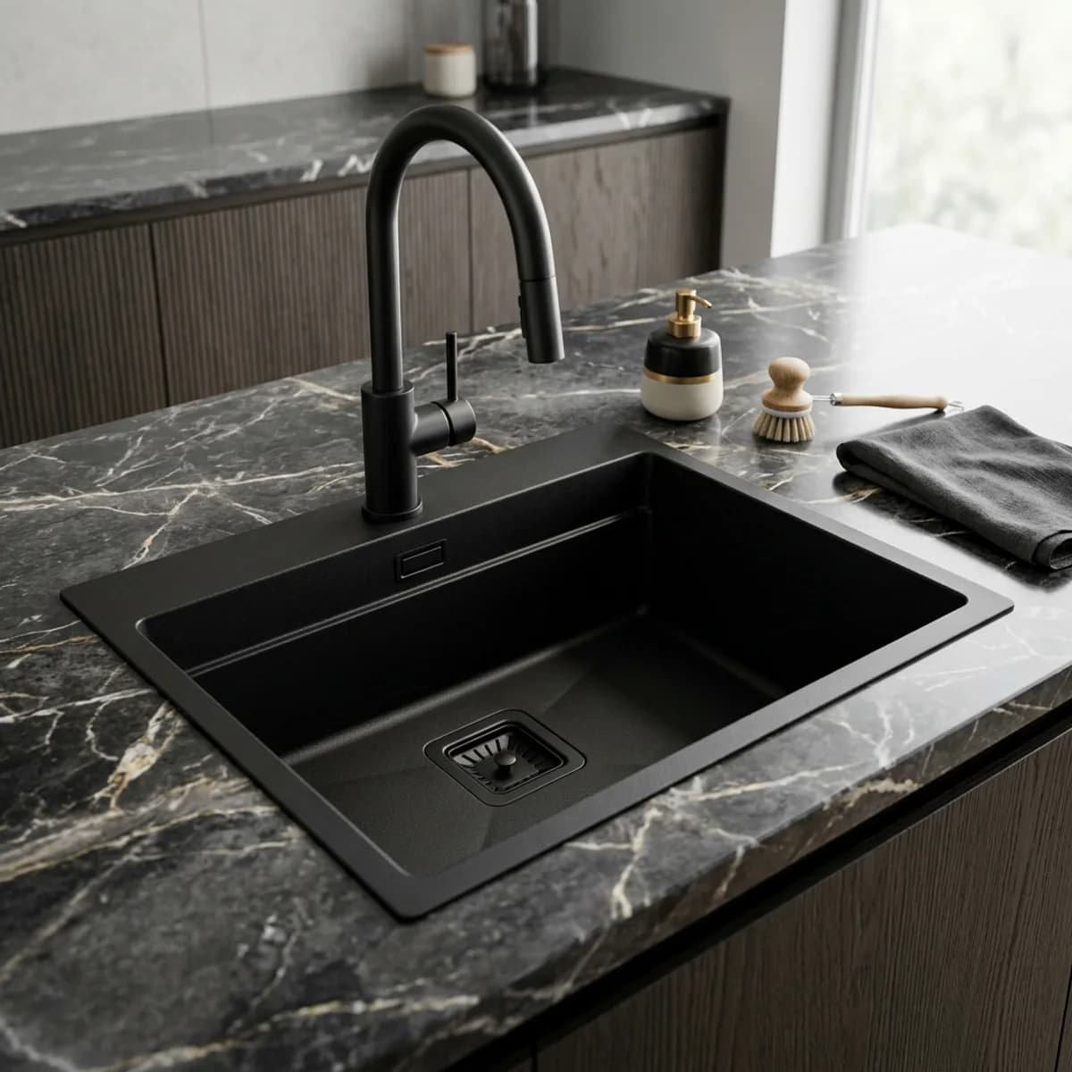 Black Nano Kitchen Sink